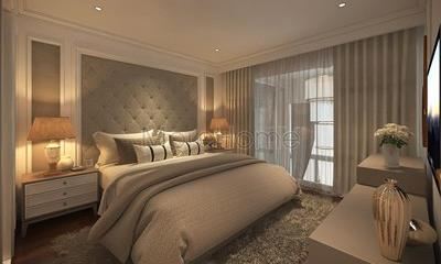 Giường ngủ tân cổ điển đẹp cho căn hộ Penstudio Tây Hồ