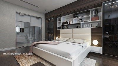 Mẫu Giường ngủ gỗ tự nhiên cho chung cư Season Avenue Hà Đông