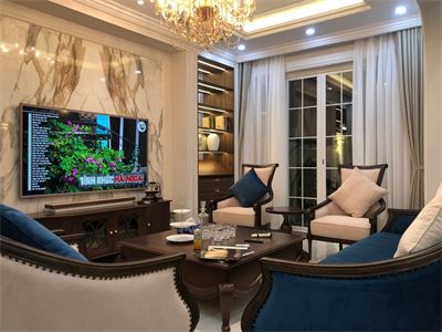 * Sản xuất đồ nội thất cao cấp mang phong cách tân cổ điển cho biệt thự ở Geleximco mang lại không gian sống đẳng cấp cho chủ nhà
